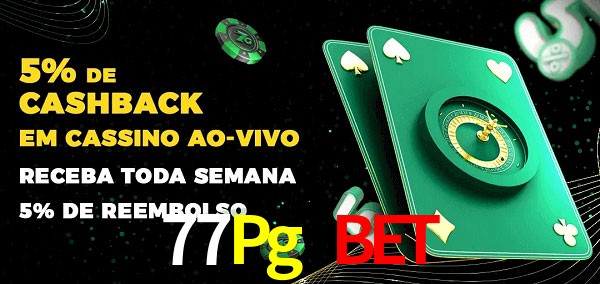 Promoções do cassino ao Vivo 77Pg Bet